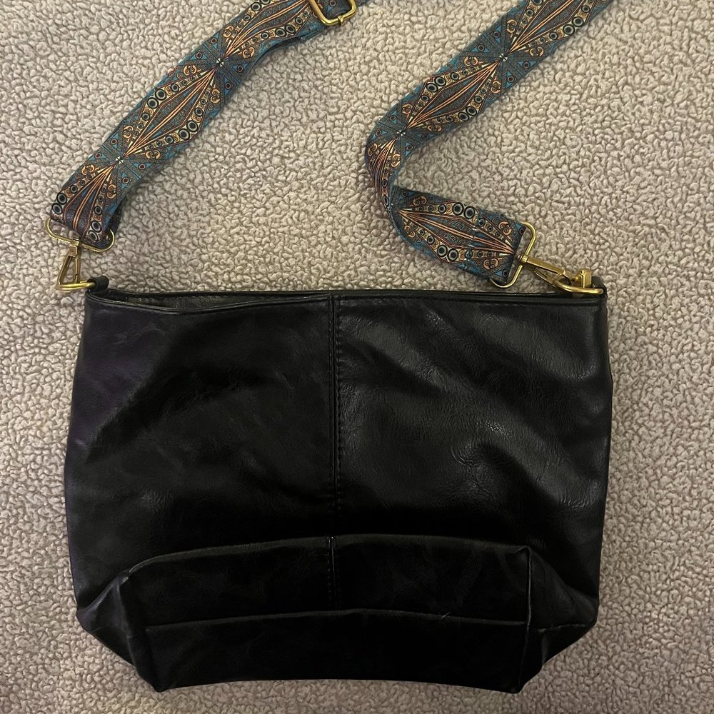 Classic Retro Black Purse/Tote/Crossbody - Adjustable Strap